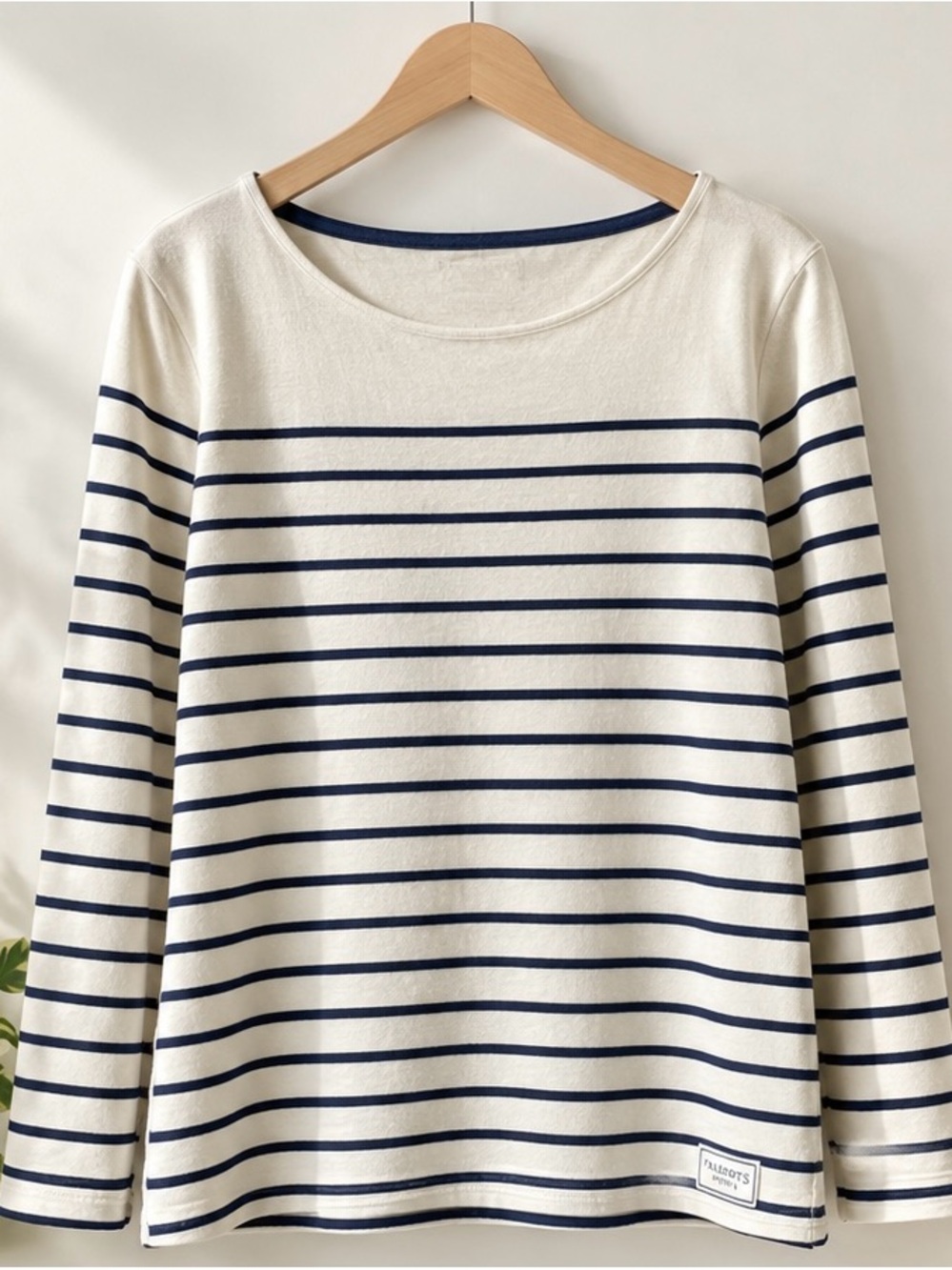 Talbots Cotton Striped Long Sleeve Top